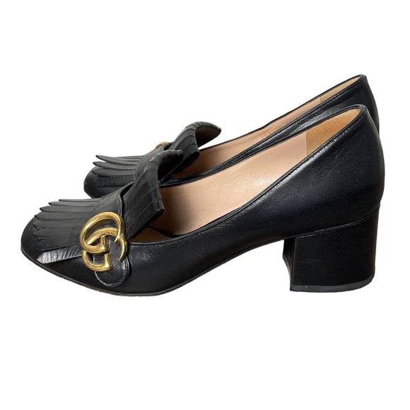 GUCCI Marmont Mid Heel Fringe Classic Pumps \\ 38 (8) - Picture 3 of 10